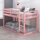 preview thumbnail 4 of 12, Twin Loft Bed with Ladder & Safety Guaranteed, Pink