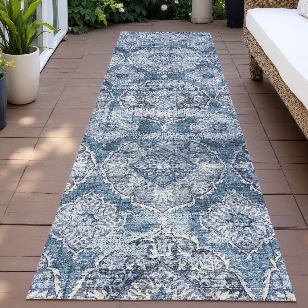 Machine Washable Indoor/Outdoor Farmhouse Jo Chantille Rug