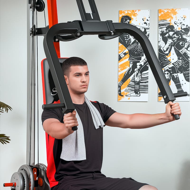 Soozier Chest Fly Machine and Chest Press Station