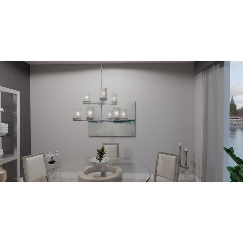 Seymour 9-Light Brushed Nickel Chandelier