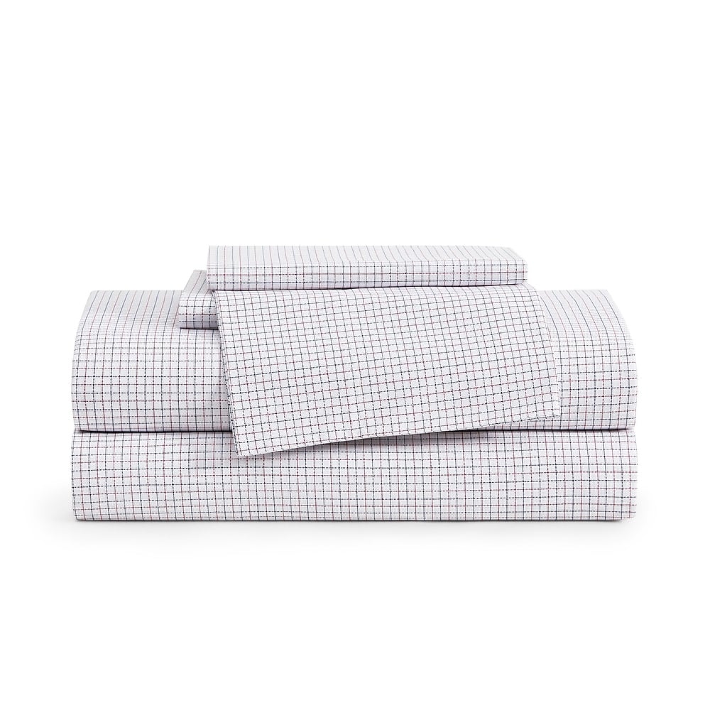Tommy Hilfiger Printed Cotton Percale Sheet Set