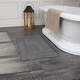 preview thumbnail 88 of 124, Fabstyles Basix Soft & Absorbent Reversible Cotton Bath Rug 20 x 32 - Grey