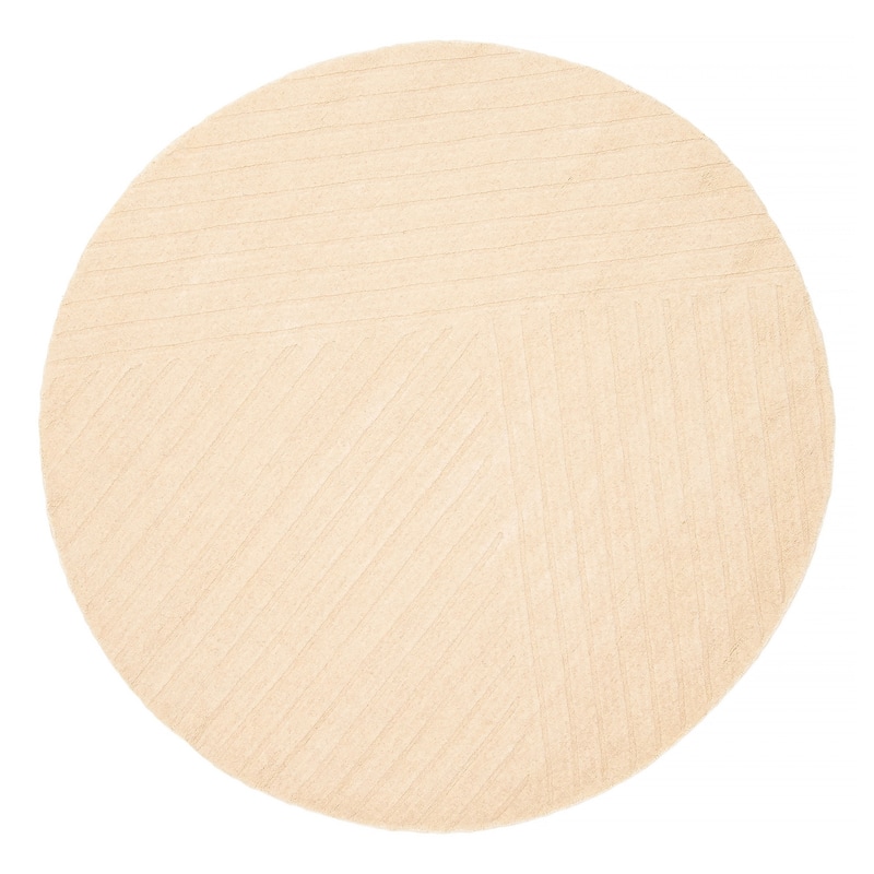 Kashkuli Gabbeh Beige Rug 5'4" x 5'4" - 5'4 x 5'4 - Beige - 5'4 x 5'4