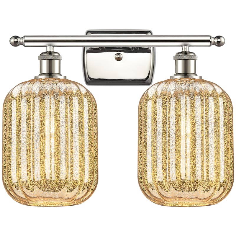 Innovations Lighting 516-2W-13-17 Preston Vanity Preston 2 Light 17" - Polished Nickel / Mercury