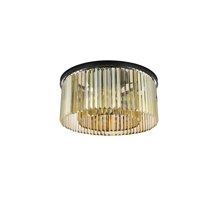 Royce Edge 8-Light Matte Black Flush Mount
