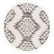 preview thumbnail 83 of 136, SAFAVIEH Moroccan Tassel Shag Iulieana Boho Tribal 2-inch Thick Rug 10' Round - Ivory/Brown - Round