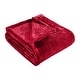 preview thumbnail 39 of 69, Superior Classic Solid Fleece Blanket Plush Medium Weight Full/Queen - Red