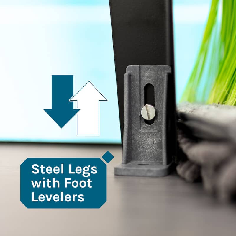 TEHILA Utility Sink Laundry Tub with Black High Arc Coil Faucet