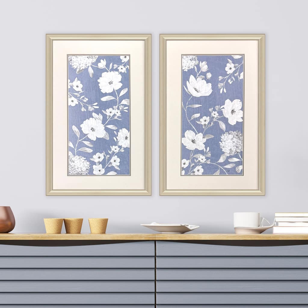 Paragon Blue Chinoiserie Framed Art - Set of 2