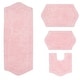 preview thumbnail 48 of 165, Waterford Collection 100% Cotton Non-Slip Bathroom Rug Set, Machine Washable Bath Rug, 4 Piece Bath Mat Set with Contour