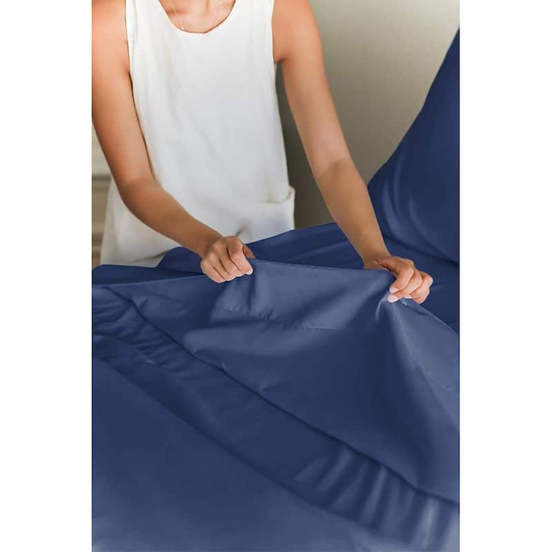CGK Linens Brushed Microfiber Soft Wrinkle free 4 Piece Bed Sheet Set