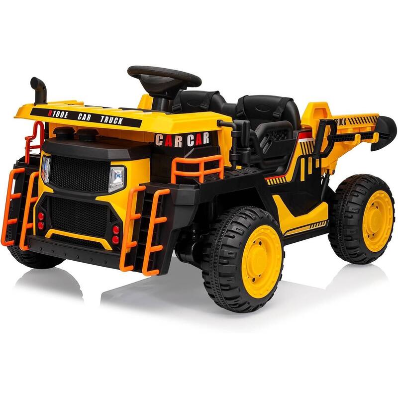 24v 2-Seater Kids Ride on Dump Truck Toy with Remote Control for Kids Best Gifts - Yellow