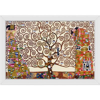 La Pastiche The Tree of Life, Stoclet Frieze, 1909 (Luxury Line) with Gallery White, 28" x 40"