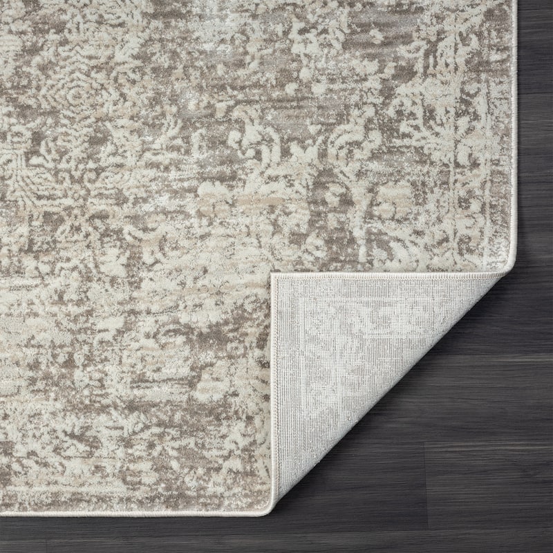 Soniv Distressed Abstract Area Rug By HomeRoots - 2' x 3'
