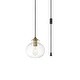 preview thumbnail 9 of 9, Destiny 1-Light Plug in Pendant with clear shade - 8" Diameter