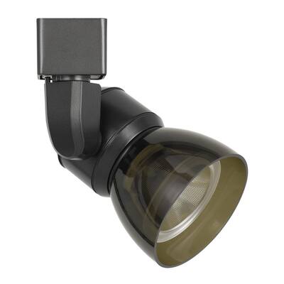 10W Integrated LED Track Fixture with Polycarbonate Head, Black