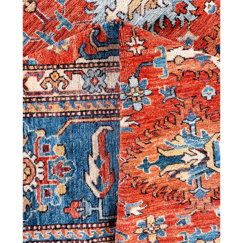 Serapi One-of-a-Kind Hand-Knotted Area Rug - Red - 8' 9" x 11' 11"