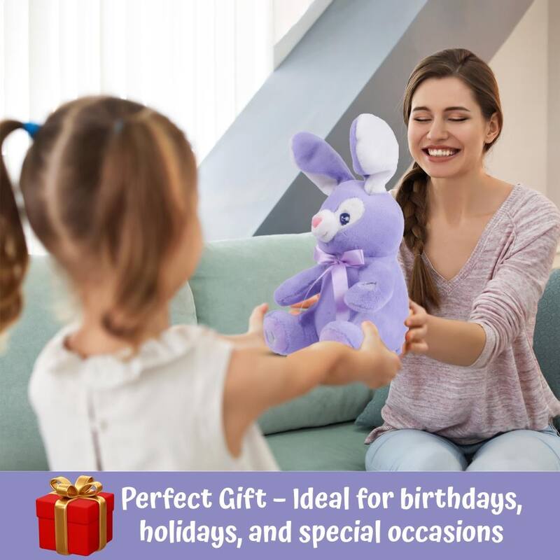 Dimple Bella Interactive Bunny - Animated Singing & Peek-a-Boo Plush Toy for Babies and Toddlers, Ages 0 and Up