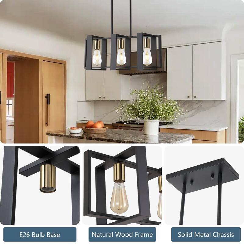 Kitchen Island Lighting Fixture, Dining Room 4 Lights Chandeliers