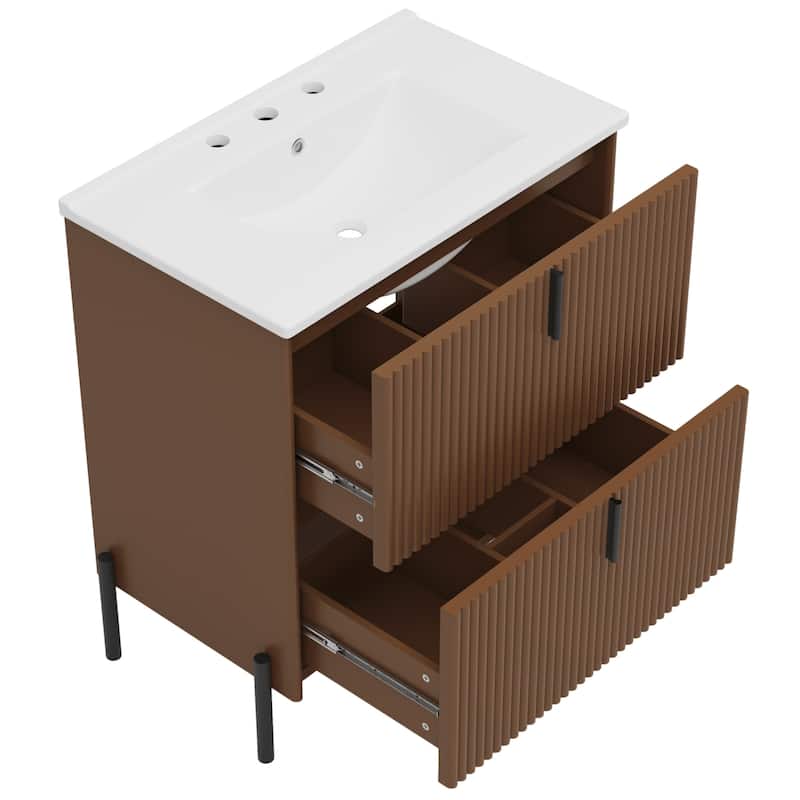 Christopher Knight Home - Araminta 30" Bathroom Vanity with Ceramic Sink