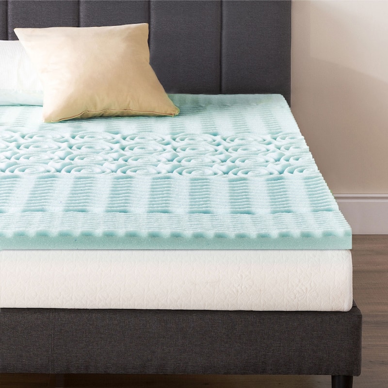 5 Zone Cooling Gel Memory Foam Mattress Topper Collection