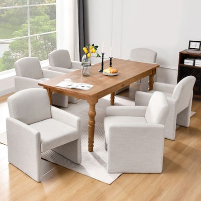 Couture 23.5" W Upholstered Square Arm Dining chairs