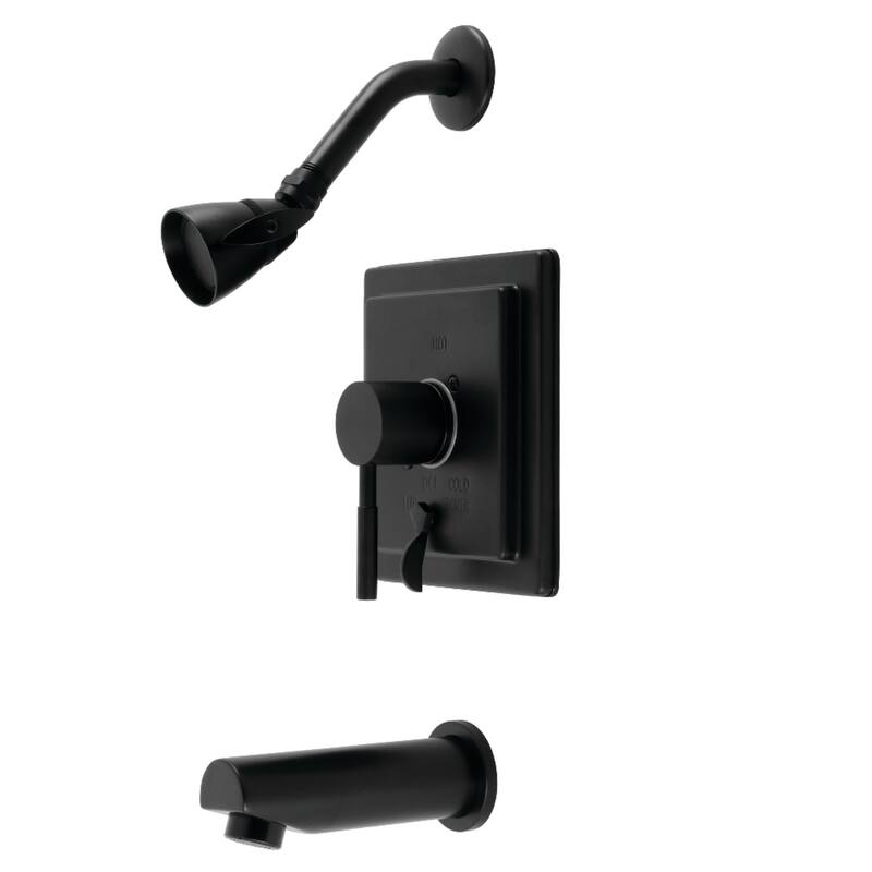 Kingston Brass Concord Single-Handle Tub and Shower Faucet - Matte Black