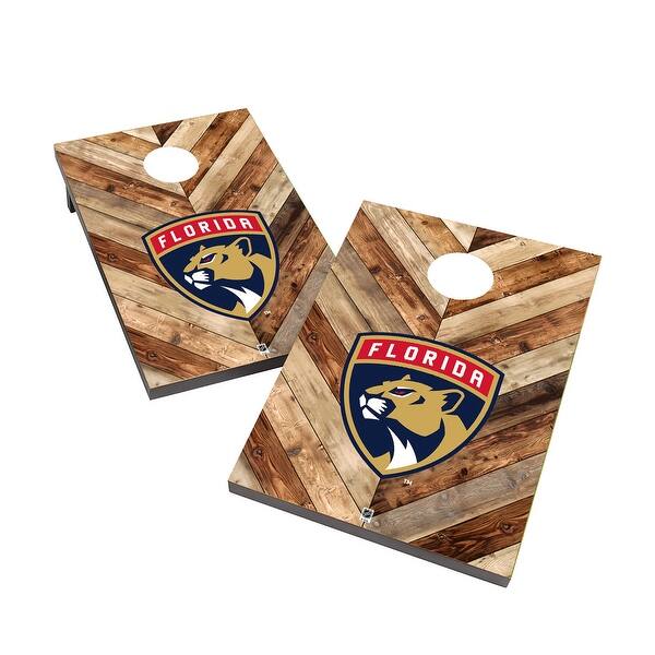 slide 2 of 5, Florida Panthers 2x4 NHL Cornhole Bag Toss Include Carry Case