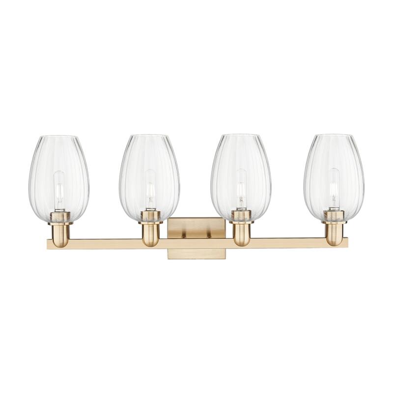 Innovations Lighting Downtown Urban - Preston - 4 Light 36" Flute Shade Bath Vanity Light