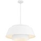 preview thumbnail 4 of 7, Lumi 3-Light Matte White Pendant