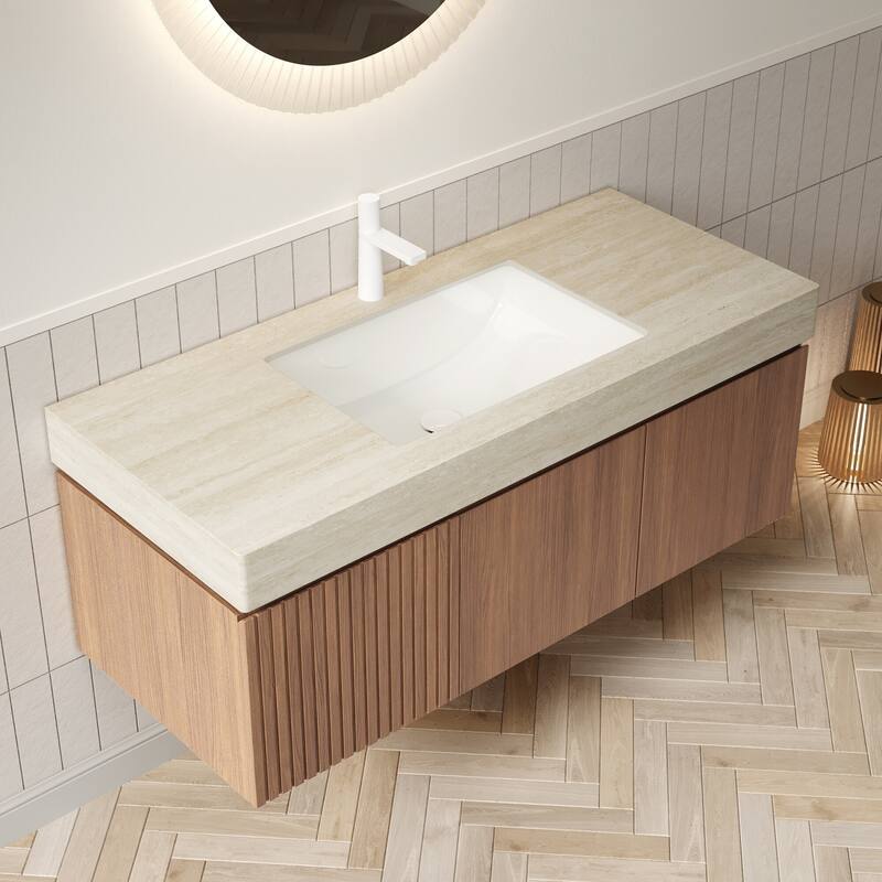 48" Bathroom Vanity with Sintered Stone countertop and Sink