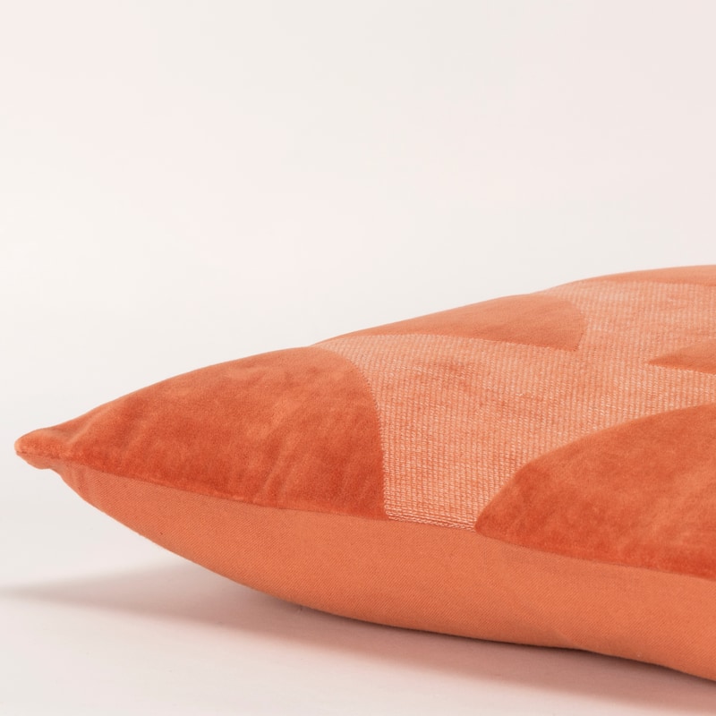 Rizzy Home Cotton Velvet Contemporary Shape Throw Pillow Cover…