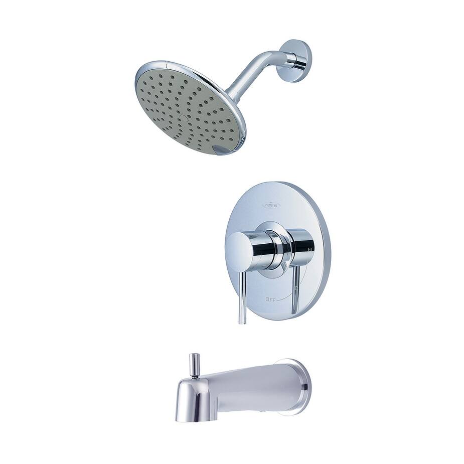 Pioneer Motegi Collection - Single Handle Tub and Shower Trim Set - Polished Chrome