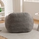 preview thumbnail 4 of 43, Memory Foam Bean Bag Chair Teddy Fabric Bean Bag Sofa with Armrest