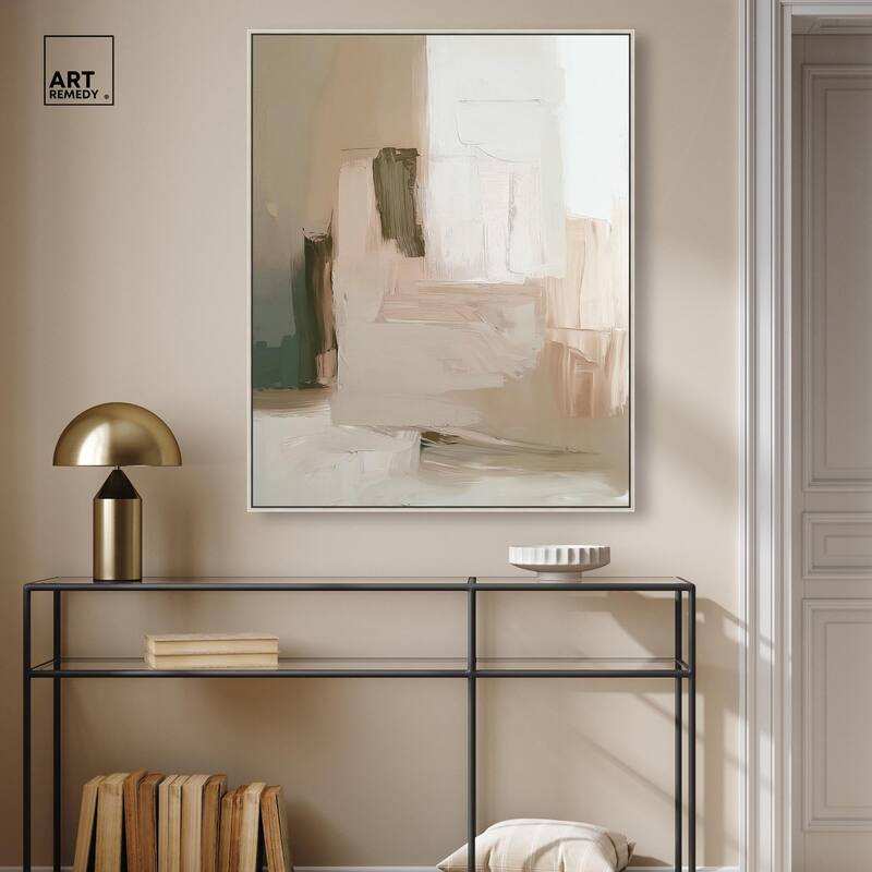 Calm in Texture Canvas by Art Remedy