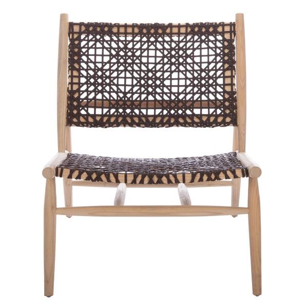 Safavieh Bandelier Leather Weave Accent Chair 26 W X 31 5 L X 30 7 H On Sale Overstock 21185500