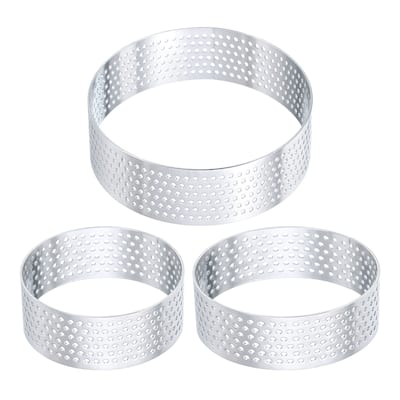 Stainless Steel Cake Rings Round Perforated Baking Cake Ring