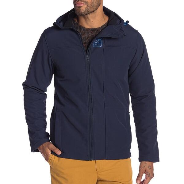 Shop Bench Blue Navy Mens Size Xl Logo Hooded Zip Up Fleece Jacket Overstock 28240998
