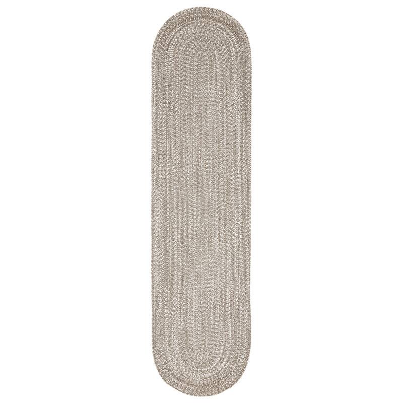 Superior Modern Rustic Bohemian Reversible Multi-Tone Braided Indoor Outdoor Area Rug