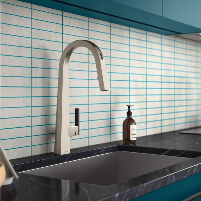 Moen S75005EV2 Nio 1.5 GPM Single Hole Pull Down Smart Kitchen Faucet