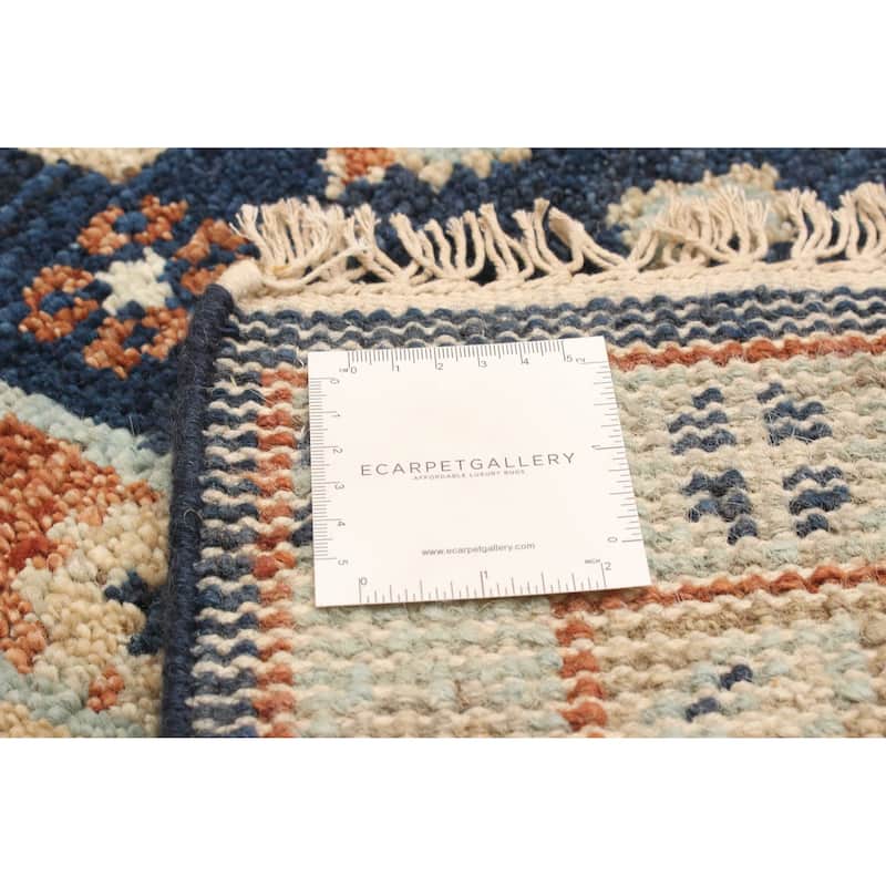 ECARPETGALLERY Hand-knotted Jules Serapi Dark Blue Wool Rug - 5'4 x 7'9