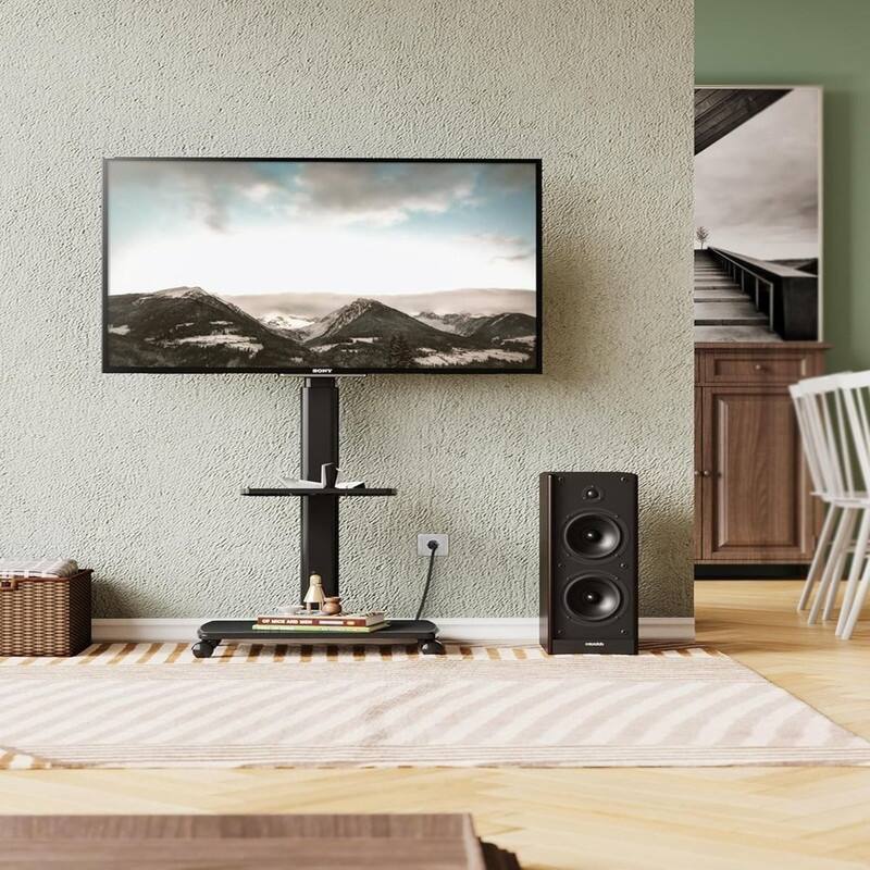 Rolling TV Stand with Power Outlets
