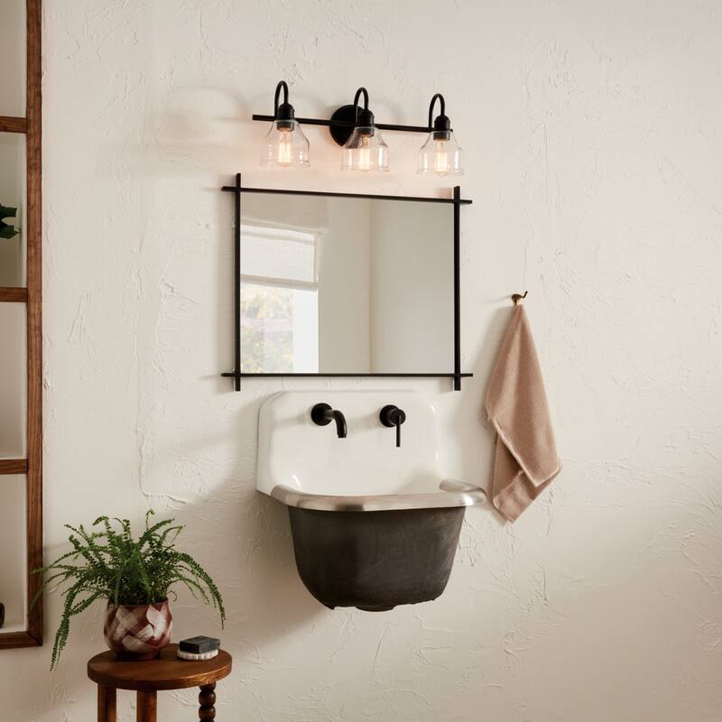 Kichler Lighting Avery 24 in. 3-Light Black Vanity Light