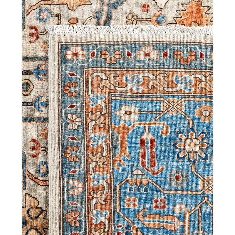 Serapi One-of-a-Kind Hand-Knotted Area Rug - Gray - 10' 1" x 13' 9"