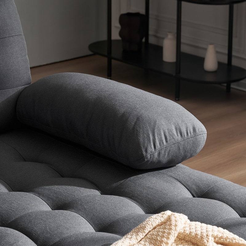 U-shaped Soft-Covered Armrest Backrest Seat Sectional Sofa Beige