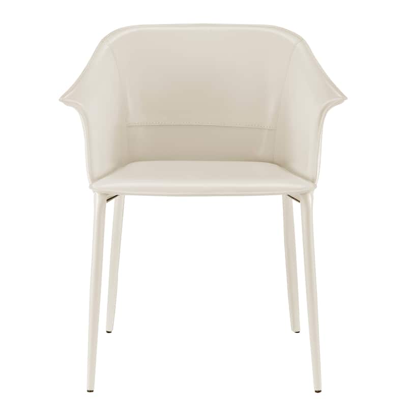 NPD Furniture Callie Recycled Leather Dining Arm Chair
