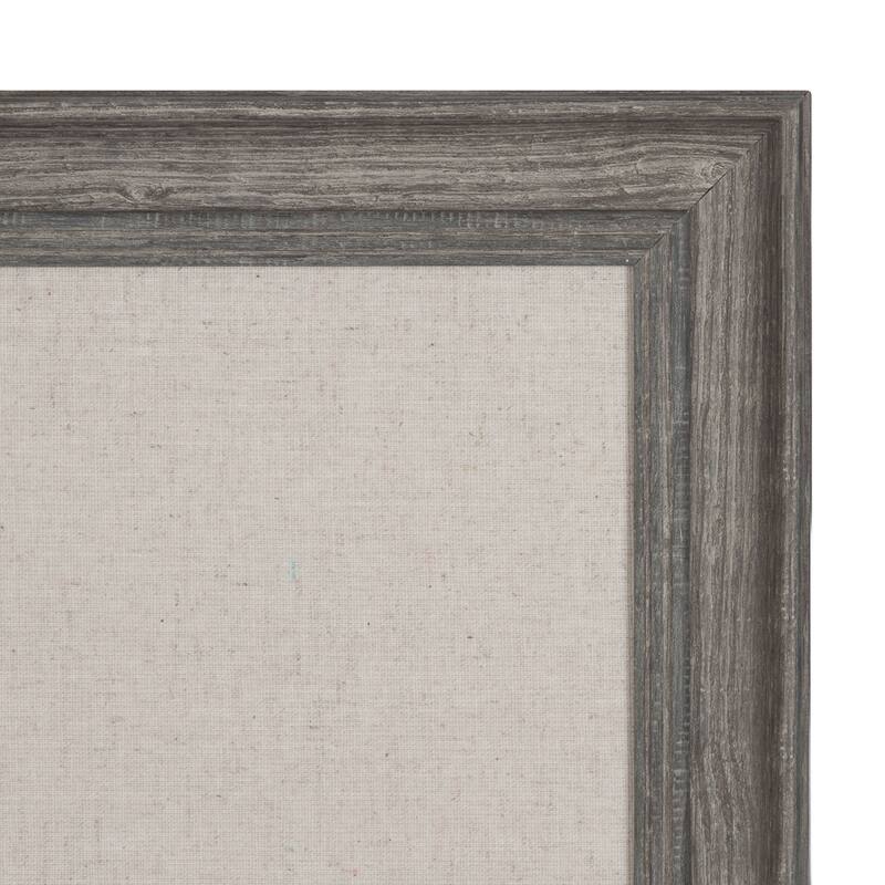DesignOvation Macon Framed Linen Fabric Pinboard