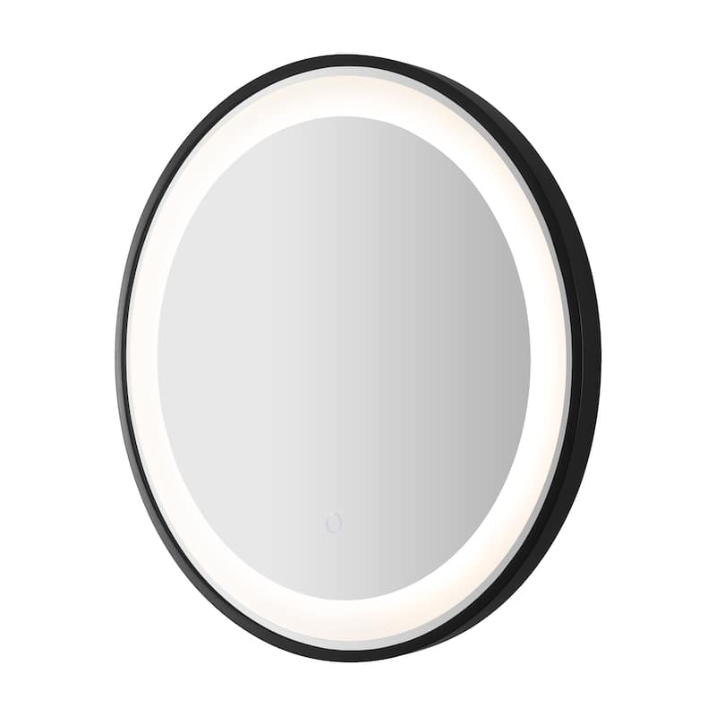 SAFAVIEH Home Blakewell 24" LED Vanity Mirror - Black / Silver