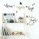preview thumbnail 2 of 4, RoomMates Gold Inspirational Words With Birds Wall Decals