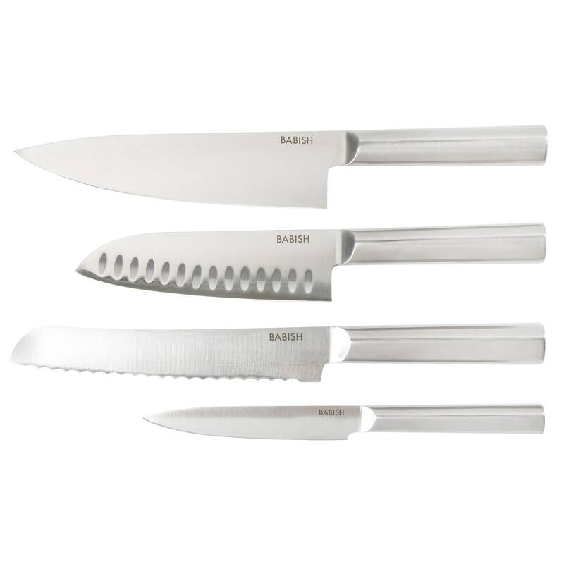Babish 5 Piece 1.4116 German Steel Magnetic Knife Block Set